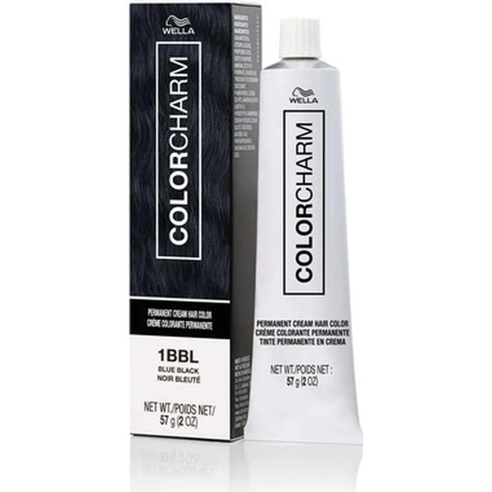 Wella Color Charm Permanent Cream Hair Color - 1BBL Blue Black / 2 oz.