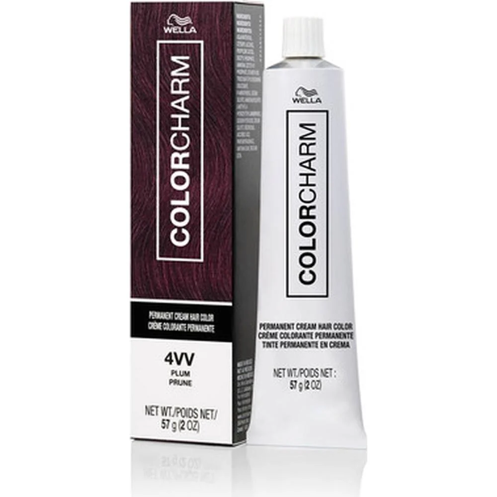 Wella Color Charm Permanent Cream Hair Color - 4VV Plum / 2 oz.