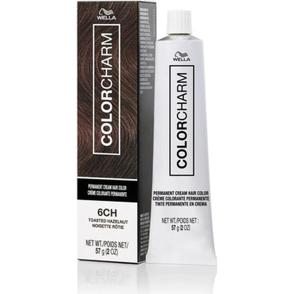 Wella Color Charm Permanent Cream Hair Color - 6CH Toasted Hazelnut / 2 oz.