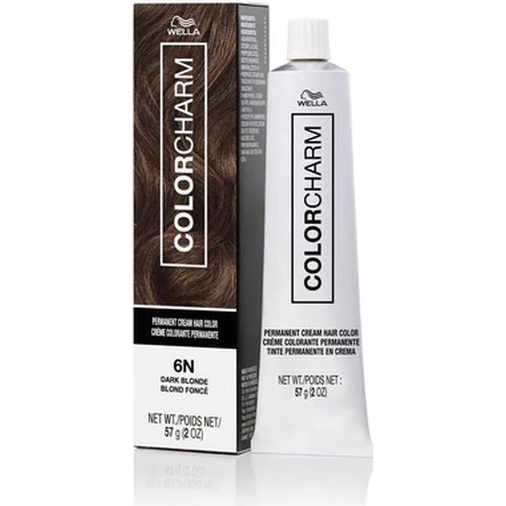 Wella Color Charm Permanent Cream Hair Color - 6N Dark Blonde / 2 oz.