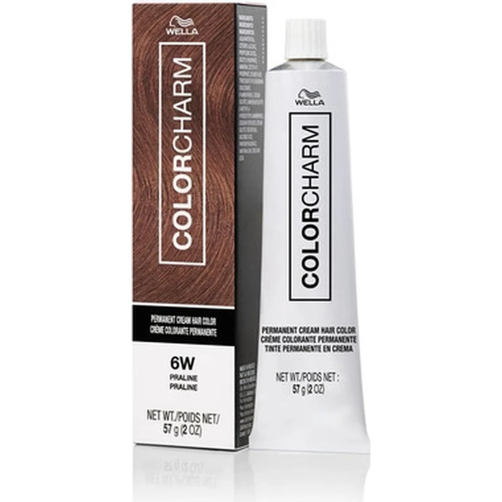 Wella Color Charm Permanent Cream Hair Color - 6W Praline / 2 oz.