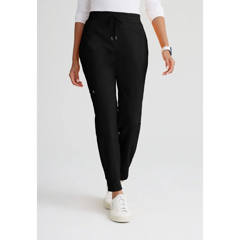 Women's Boost Jogger Scrub Pant - Barco One Collection / Color - Black / Fit - Regular / Sizes - XS, S, M, L, XL, 2XL, 3XL by Barco Uniforms
