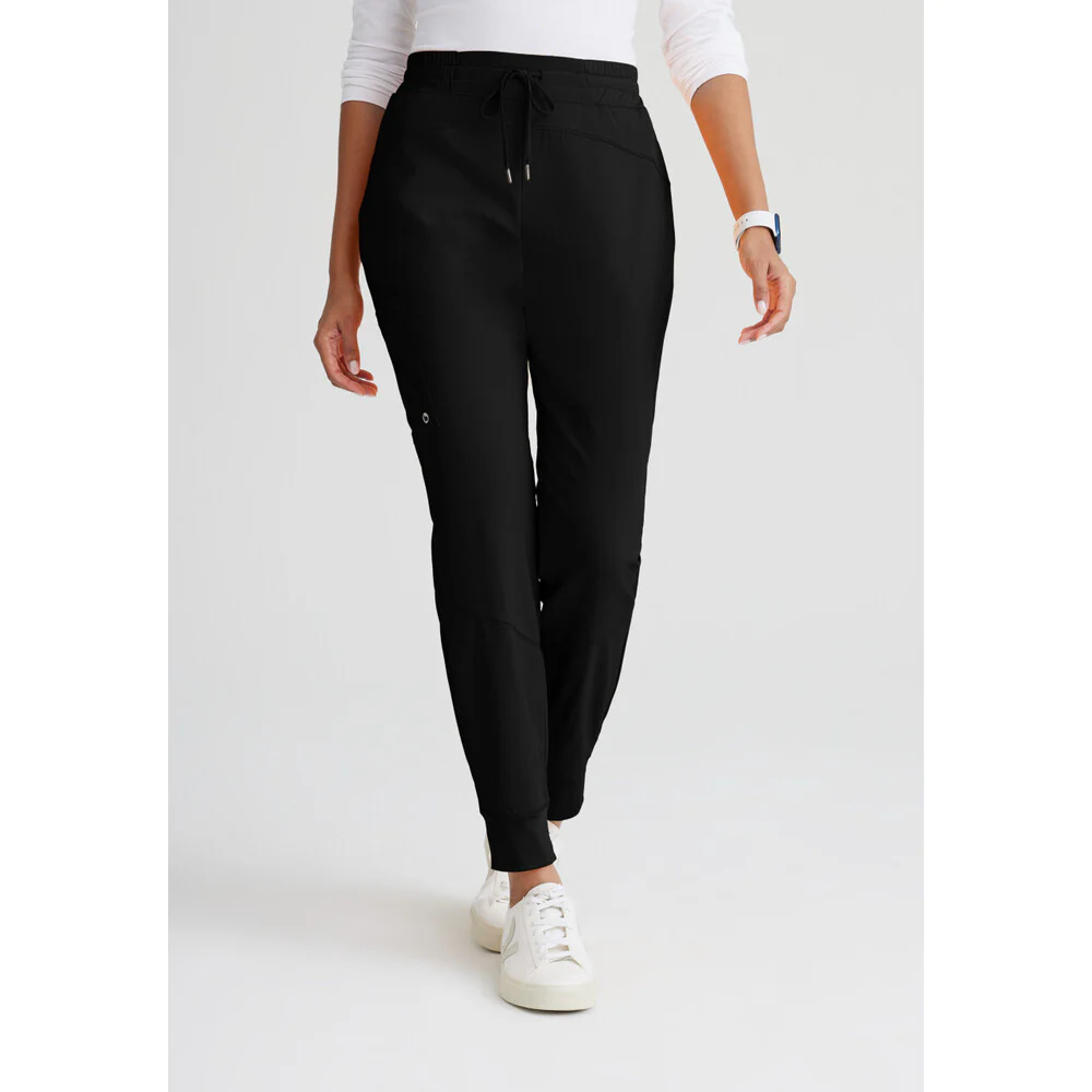 Women's Boost Jogger Scrub Pant - Barco One Collection / Color - Black / Fit - Regular / Sizes - XS, S, M, L, XL, 2XL, 3XL by Barco Uniforms - Image 2