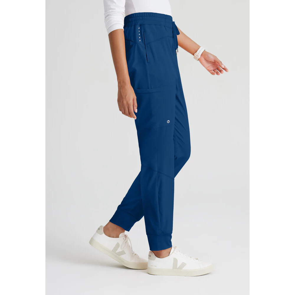 Women's Boost Jogger Scrub Pant - Barco One Collection / Color - Indigo / Fit - Regular / Sizes - XS, S, M, L, XL, 2XL, 3XL by Barco Uniforms - Image 3