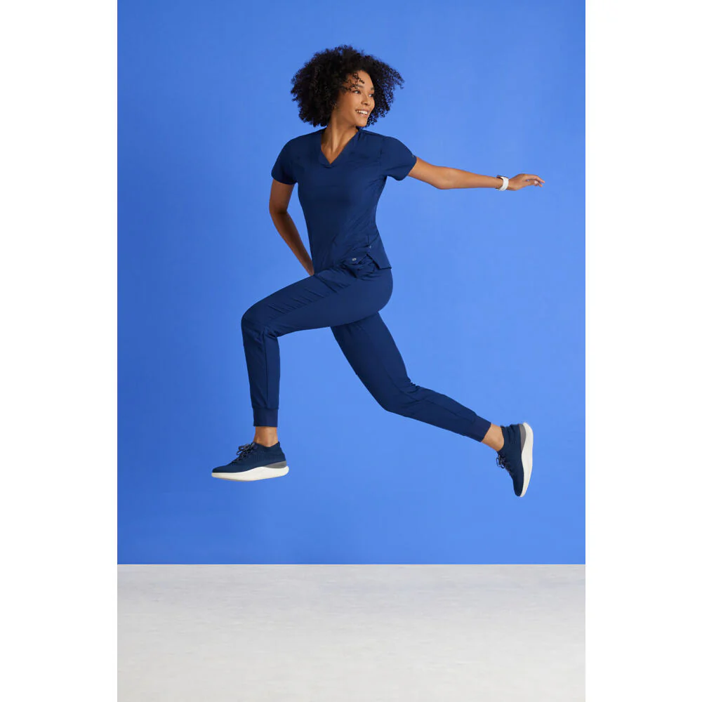 Women's Boost Jogger Scrub Pant - Barco One Collection / Color - Steel / Fit - Regular / Sizes - XS, S, M, L, XL, 2XL, 3XL by Barco Uniforms - Image 6