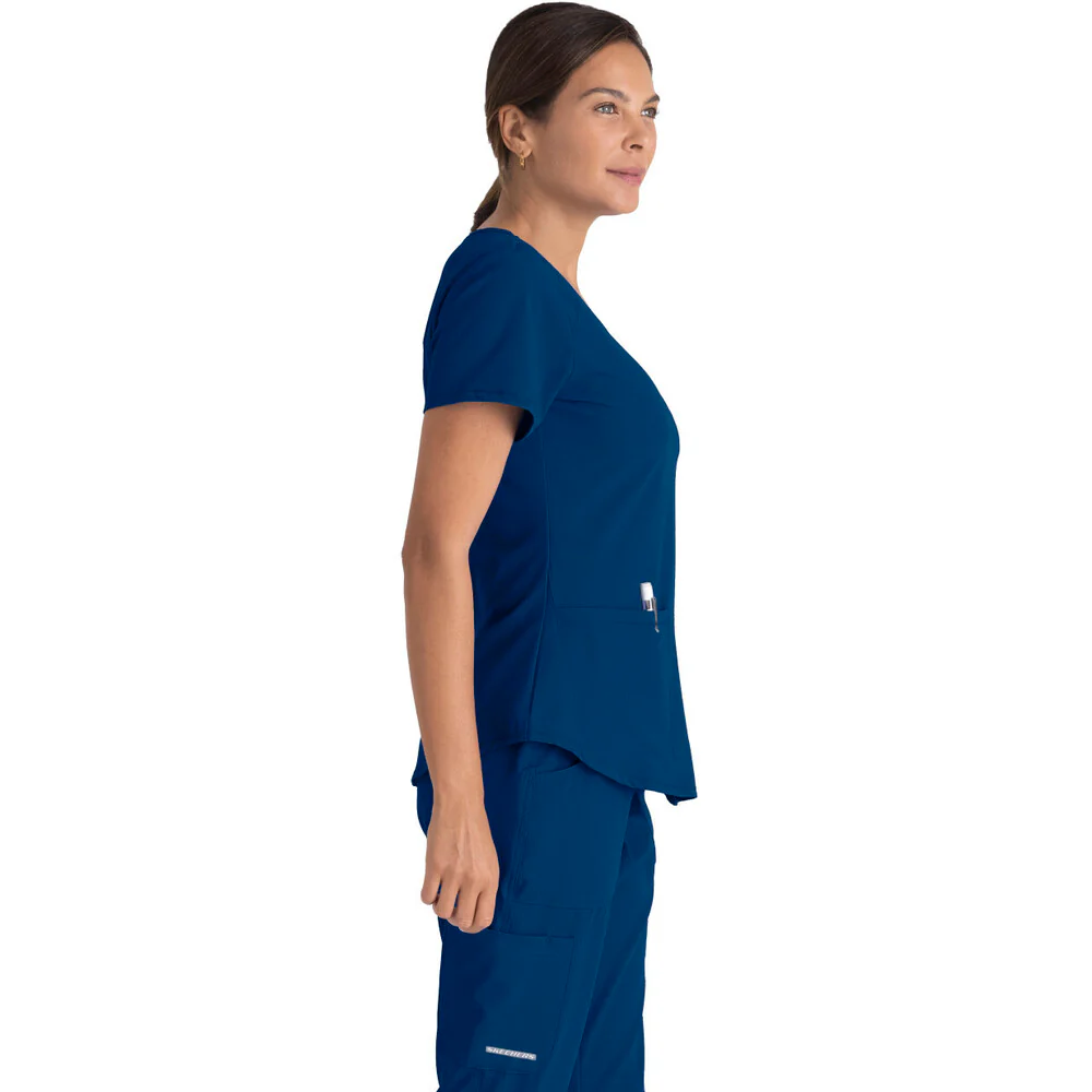 Women's Breeze Scrub Top - Skechers Collection / Color - Navy / Fit - Regular / Sizes - XS, S, M, L, XL, 2XL, 3XL by Barco Uniforms - Image 3