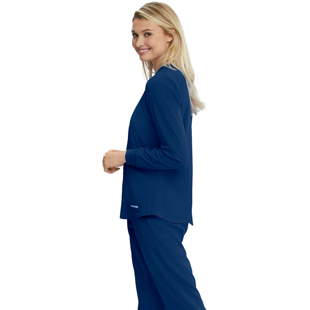 Women's Stability Warmup Scrub Jacket - Skechers Collection / Color - Navy / Fit - Regular / Sizes - XS, S, M, L, XL, 2XL, 3XL by Barco Uniforms - Image 4