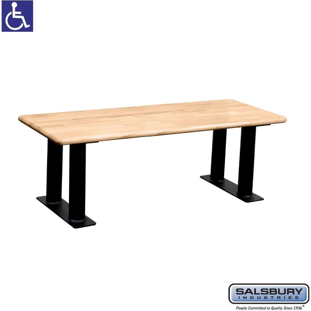 Wood ADA Locker Bench - 48" Wide by Salsbury - Image 4