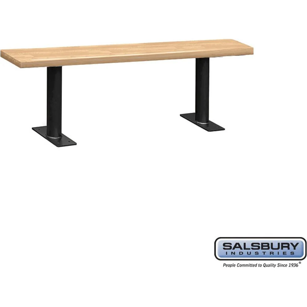 Wood Locker Bench - 60" - 9.5" Deep by Salsbury - Image 3