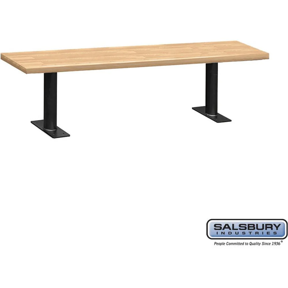 Wood Locker Bench - 72" - 14" Deep by Salsbury - Image 4