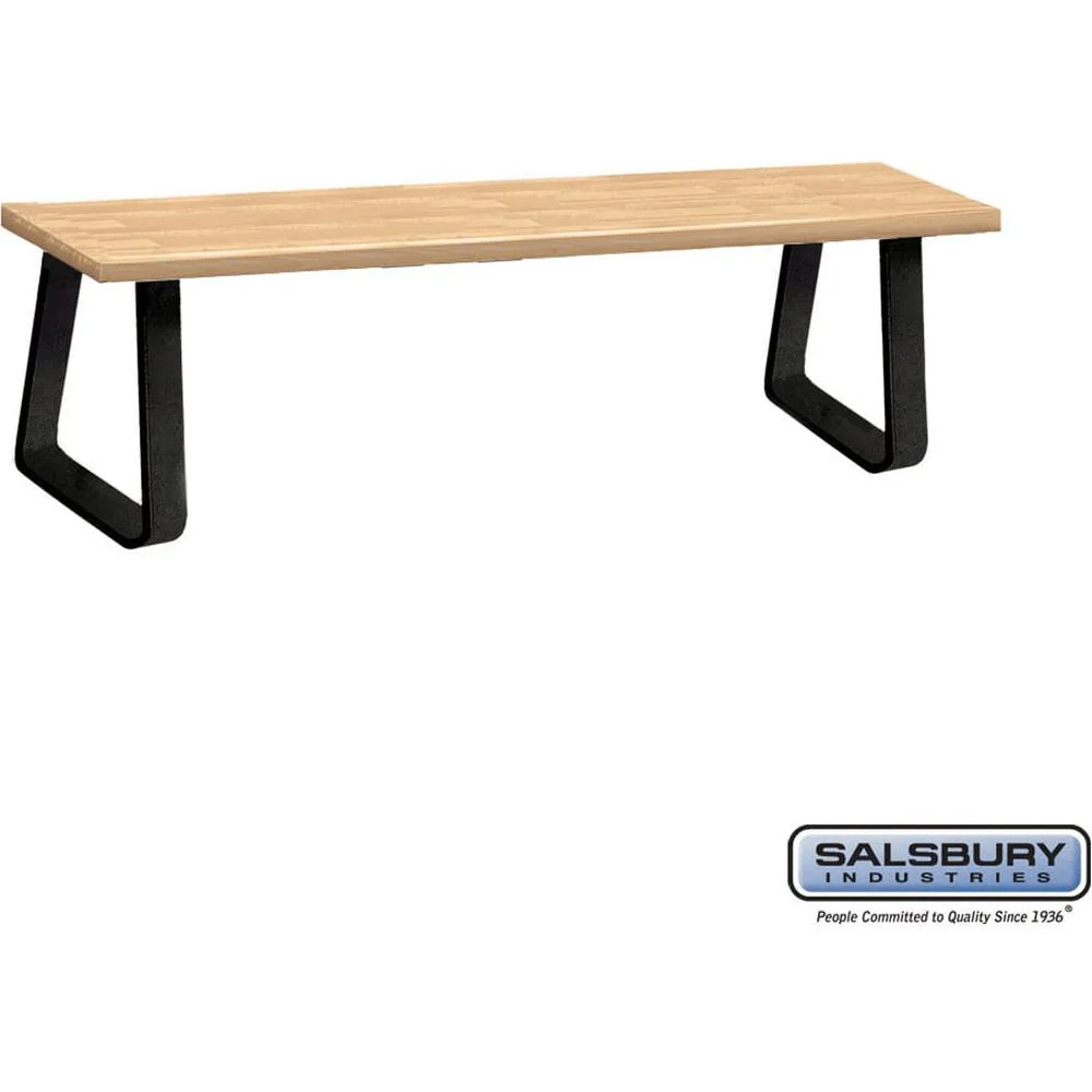 Wood Locker Bench - 72" - 14" Deep by Salsbury - Image 5
