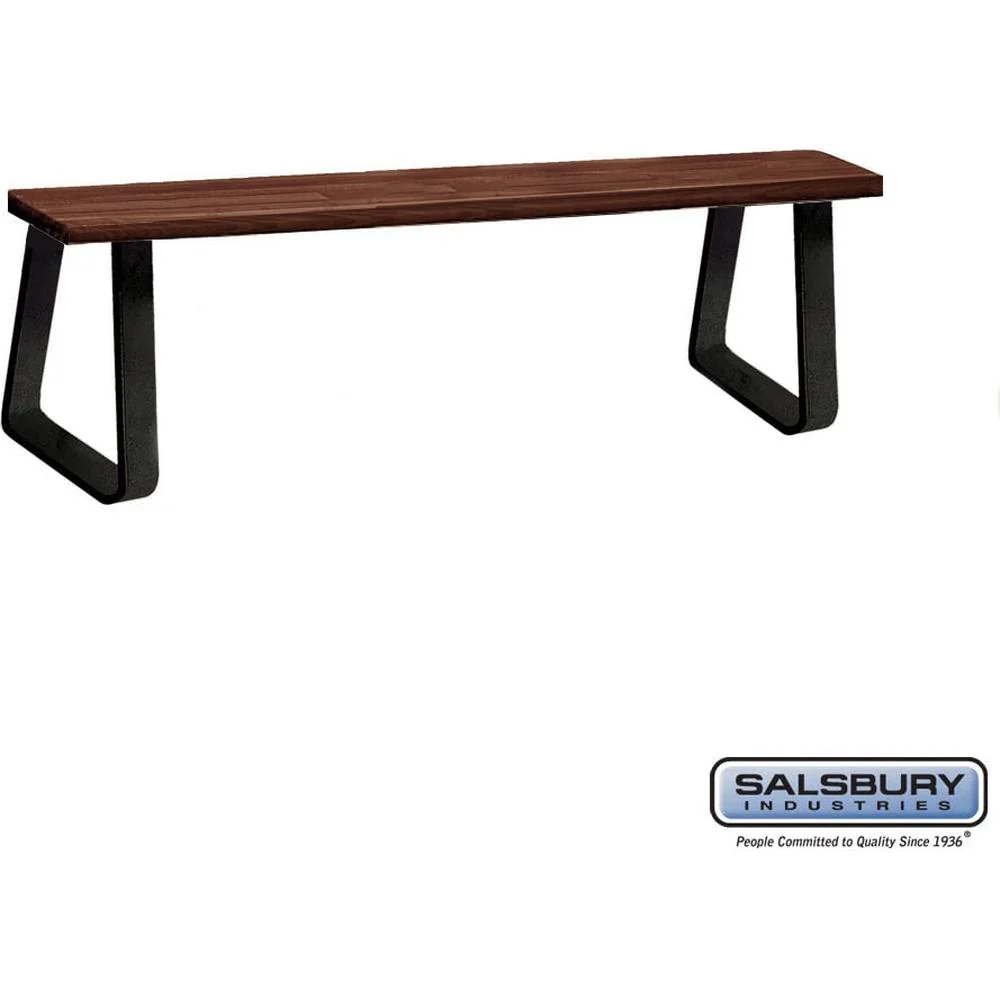 Wood Locker Bench - 72" - 9.5" Deep - Free Standing by Salsbury