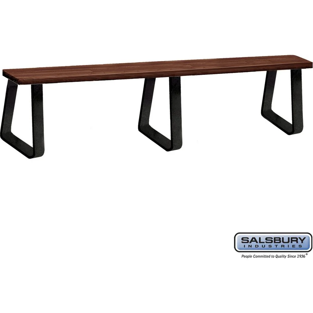 Wood Locker Bench - 96" - 9.5" Deep - Free Standing by Salsbury