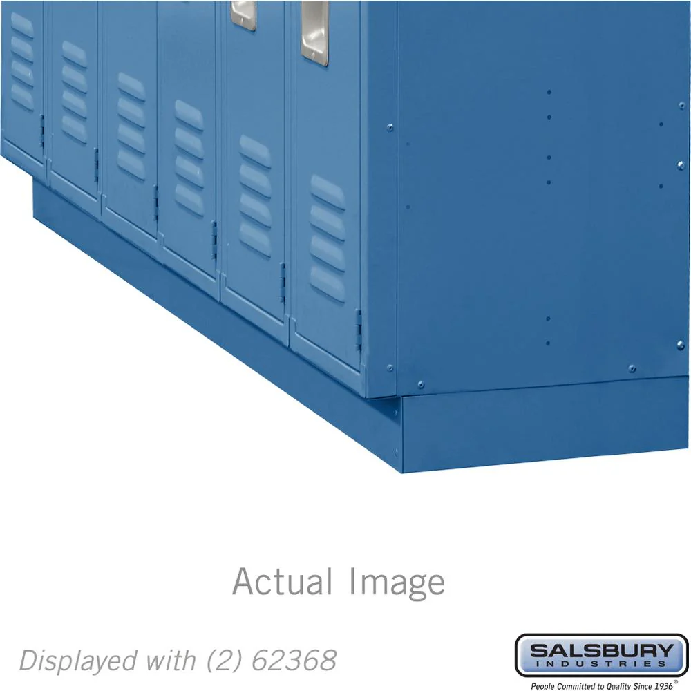 Zee Base Kit - 4" High, 6 Foot Length - for 18 Inch Deep Metal Lockers (Includes 6 Foot Front Base, 2 End Bases, Corner Splicer and 4 Rear Legs) by Salsbury - Image 4