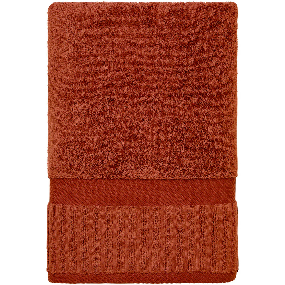 Zenith Collection Stylish Bath Sheet / 36" X 66" / Brick / 1 Dozen by The Turkish Towel Company