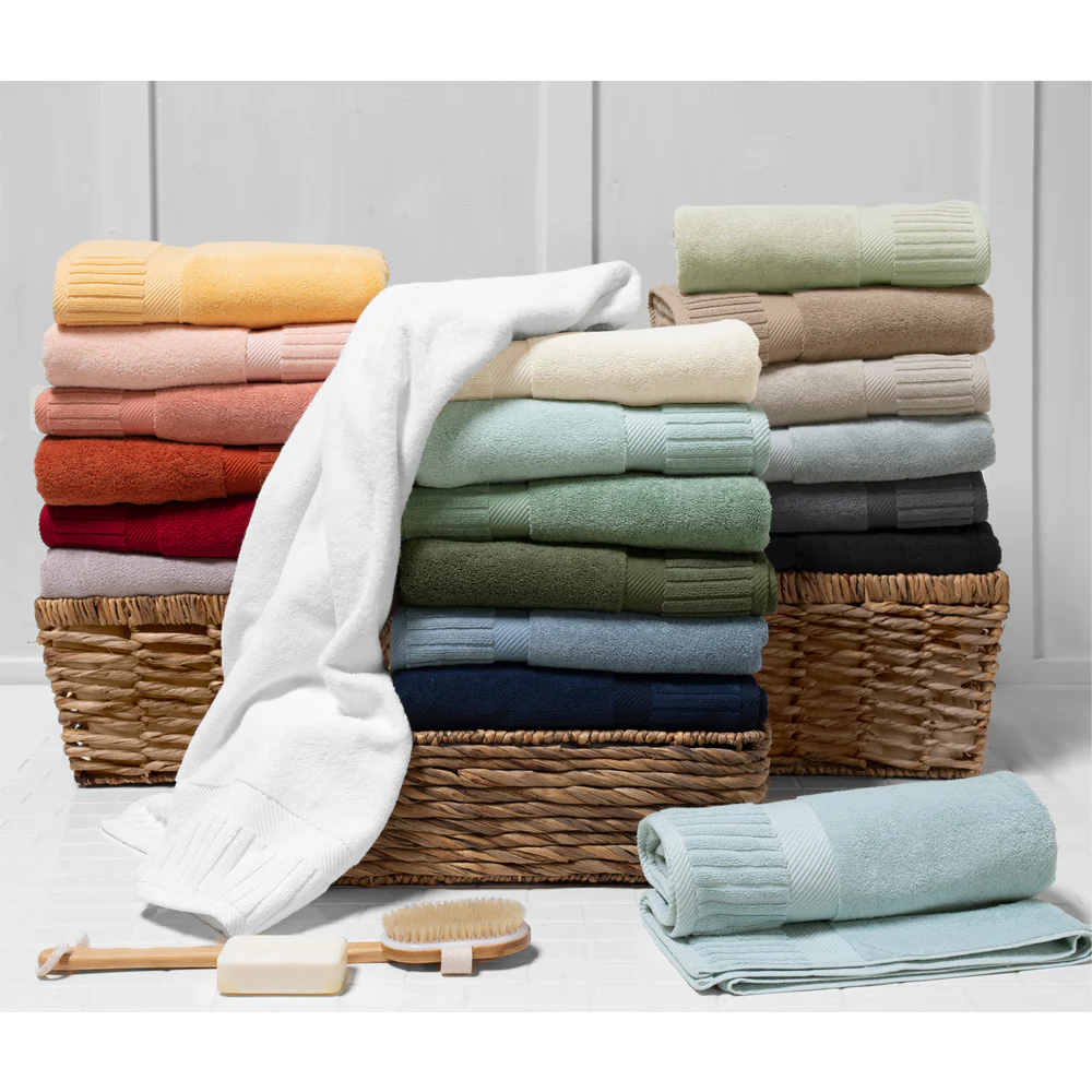 Zenith Collection Stylish Bath Sheet / 36" X 66" / White / 1 Dozen by The Turkish Towel Company - Image 4